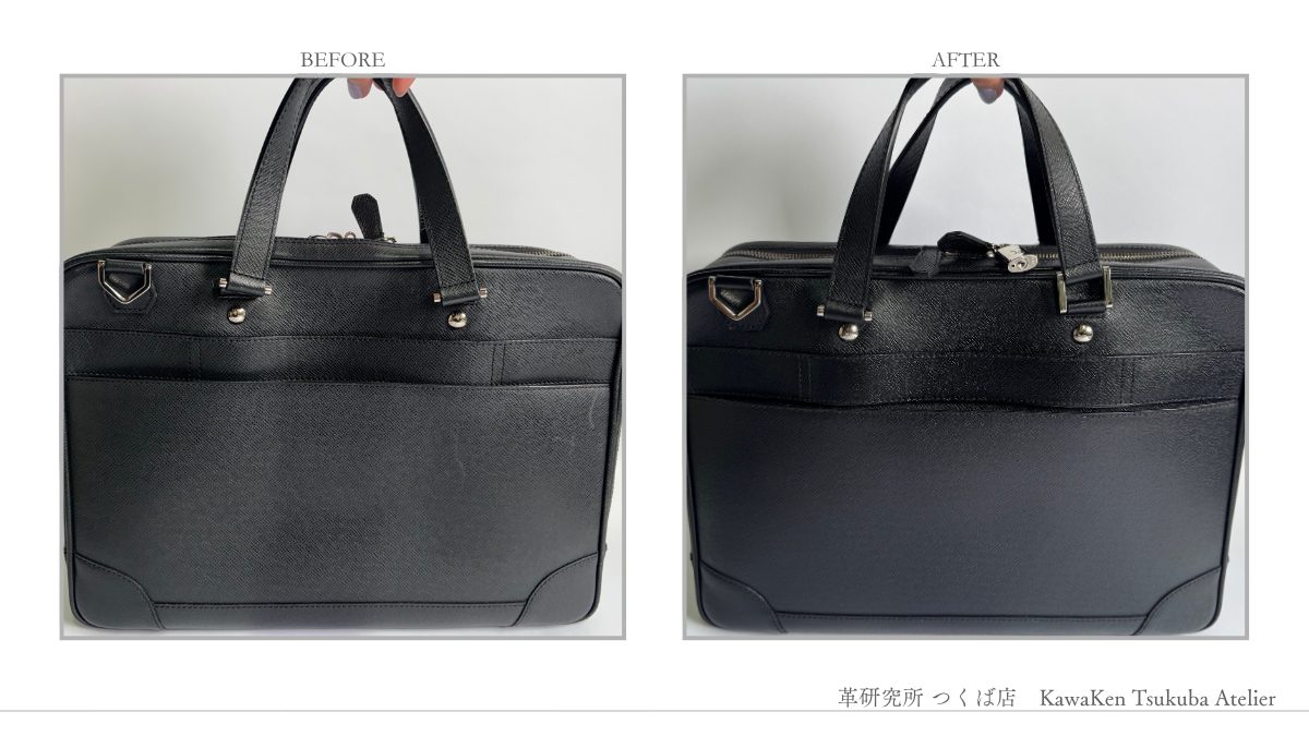 LOUIS VUITTON　ビジネスバッグ　スレ補修・染め直し・トップコート加工
